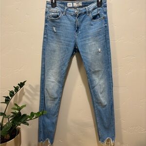 Bershka Light Blue Skinny Jeans